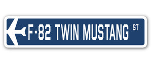 F-82 Twin Mustang Street Sign