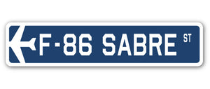 F-86 Sabre Street Sign