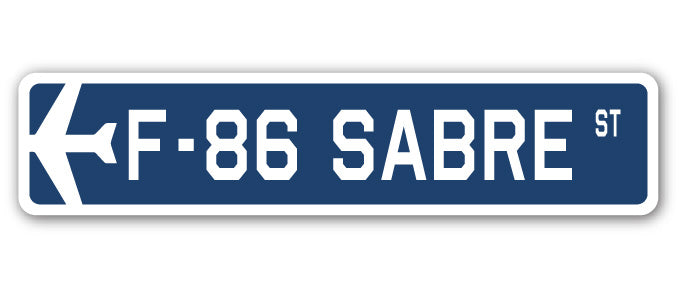 F-86 Sabre Street Sign