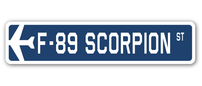 F-89 Scorpion Street Sign