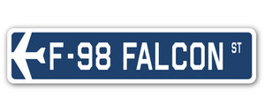 F-98 Falcon Street Sign