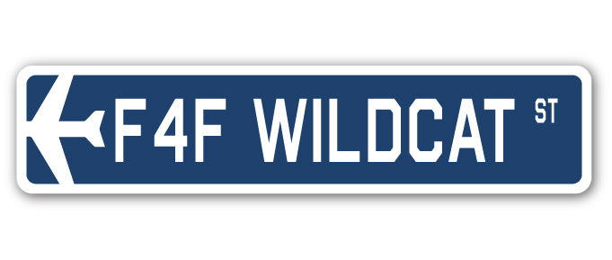 F4F Wildcat Street Sign