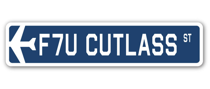 F7U Cutlass Street Sign