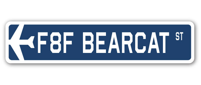 F8F Bearcat Street Sign