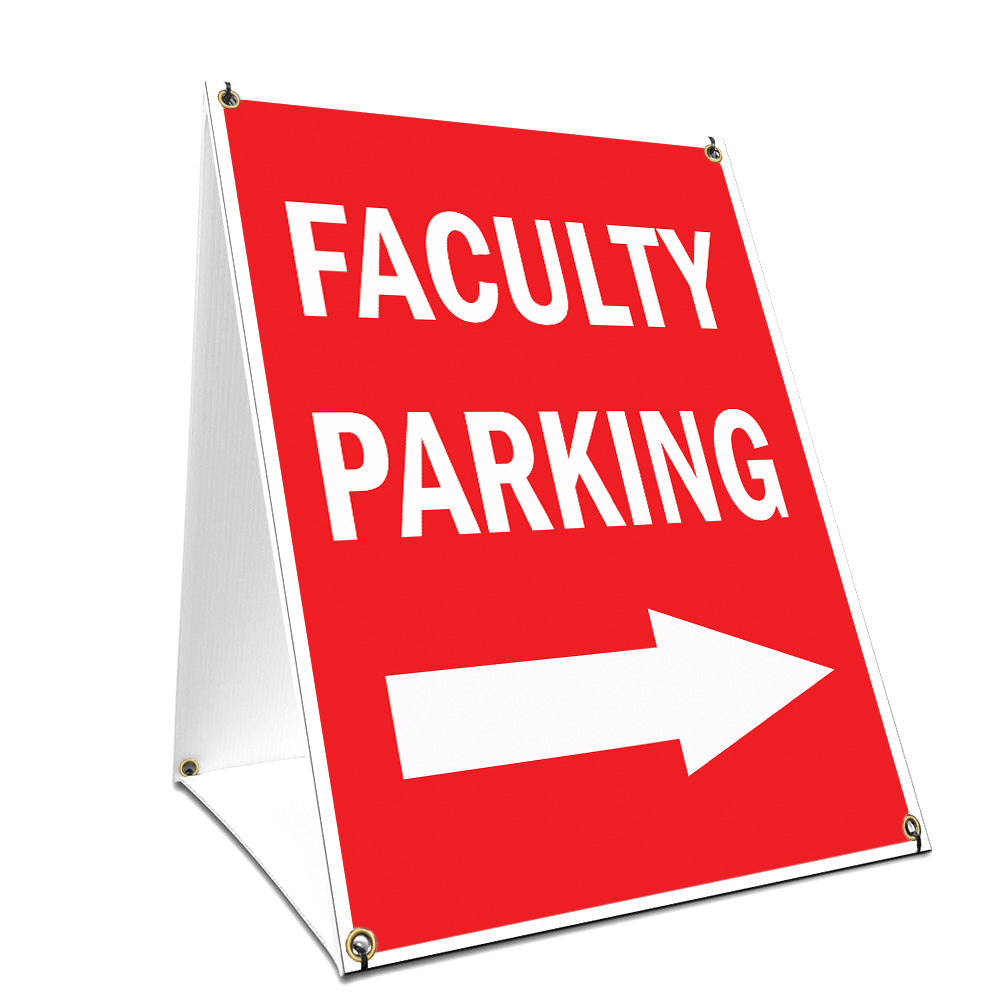 Faculity Parking With Arrow