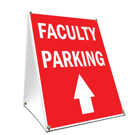 Faculty Parking With Up Arrow