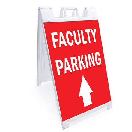 Faculty Parking With Up Arrow