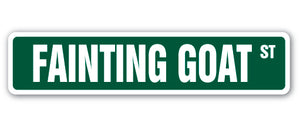 Fainting Goat Street Vinyl Decal Sticker