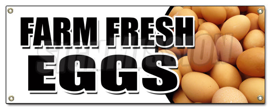 Farm Fresh Eggs Banner