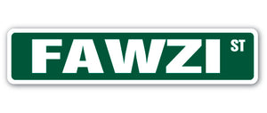 FAWZI Street Sign