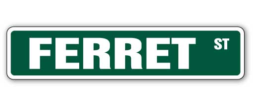 Ferret Street Vinyl Decal Sticker