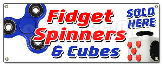 Fidget Spinner and Cube Banner