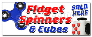 Fidget Spinner & Cube Decal