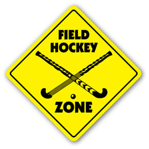 Field Hockey Zone Vinyl Decal Sticker