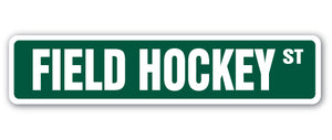 Field Hockey Street Vinyl Decal Sticker