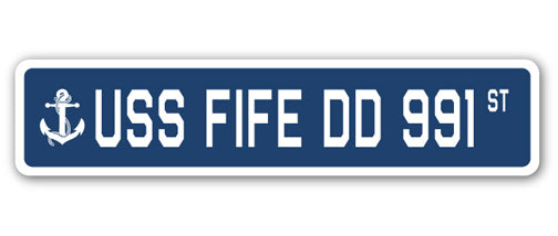 USS Fife Dd 991 Street Vinyl Decal Sticker