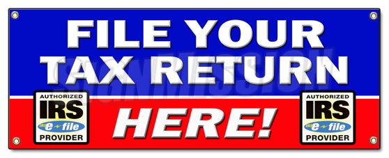 File Your Tax Return Here Banner