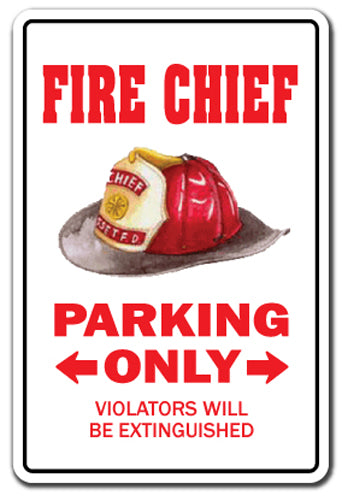 Fire Chief Street Vinyl Decal Sticker