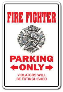 Firefighter Street Vinyl Decal Sticker