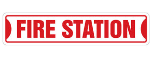 Fire Station Street Vinyl Decal Sticker