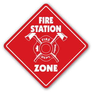 Fire Station Zone Vinyl Decal Sticker