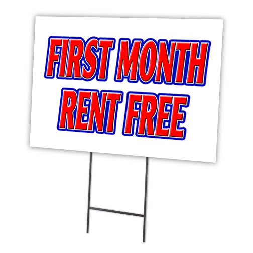 FIRST MONTH RENT FREE