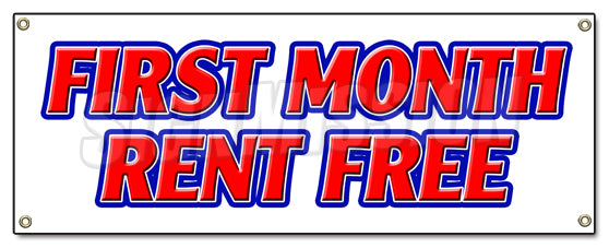 First Month Rent Free Banner