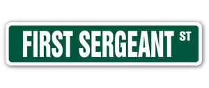 First Sergeant Street Vinyl Decal Sticker