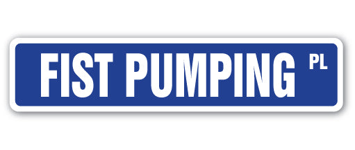 Fist Pumping Street Vinyl Decal Sticker