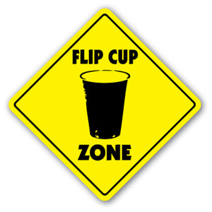 Flip Cup Zone Vinyl Decal Sticker