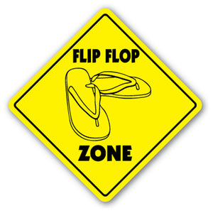 Flip Flop Zone Vinyl Decal Sticker