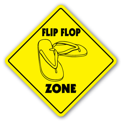 Flip Flop Zone Vinyl Decal Sticker