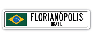 Florianepolis, Brazil Street Vinyl Decal Sticker