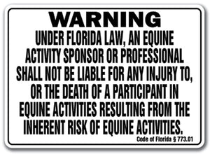 FLORIDA Equine Sign