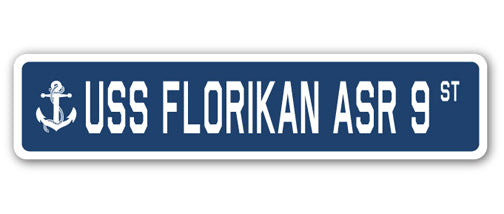 USS Florikan Asr 9 Street Vinyl Decal Sticker