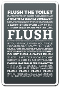 Flush The Toilet Vinyl Decal Sticker