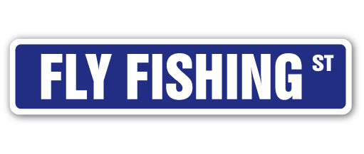 Fly Fishing Street Vinyl Decal Sticker