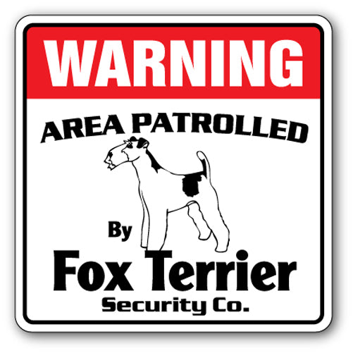 Fox Terrier Security Vinyl Decal Sticker