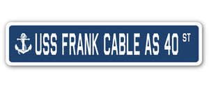 USS Frank Cable As 40 Street Vinyl Decal Sticker