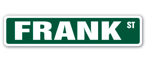 Frank Street Vinyl Decal Sticker