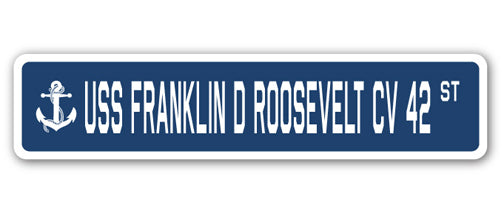 USS Franklin D Roosevelt Cv 42 Street Vinyl Decal Sticker