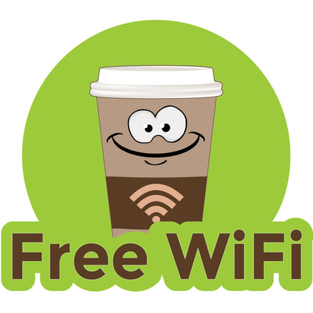 Free Wifi Die Cut Decal