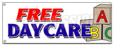 Free Daycare Banner