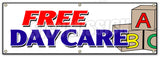 Free Daycare Banner