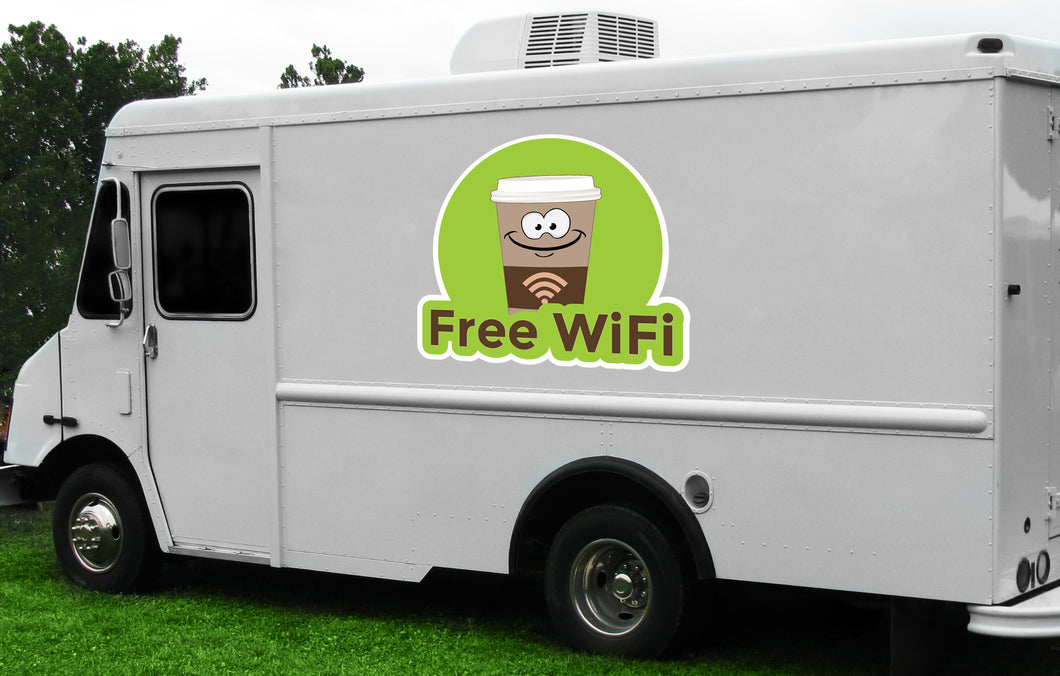 Free Wifi Die Cut Decal