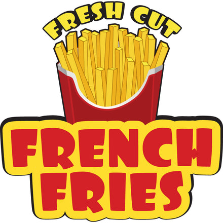 French Fries Die Cut Decal