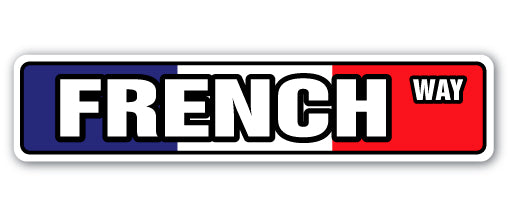 French Flag Street Vinyl Decal Sticker