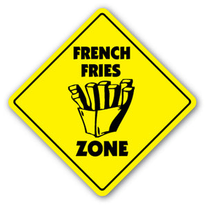 French Fries Zone Vinyl Decal Sticker
