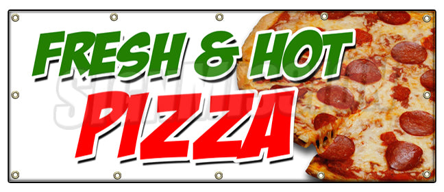 Fresh & Hot Pizza Banner