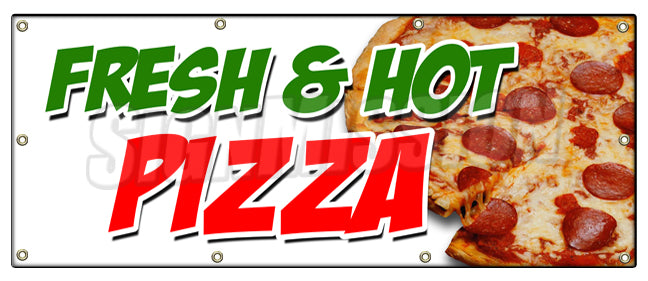 Fresh & Hot Pizza Banner